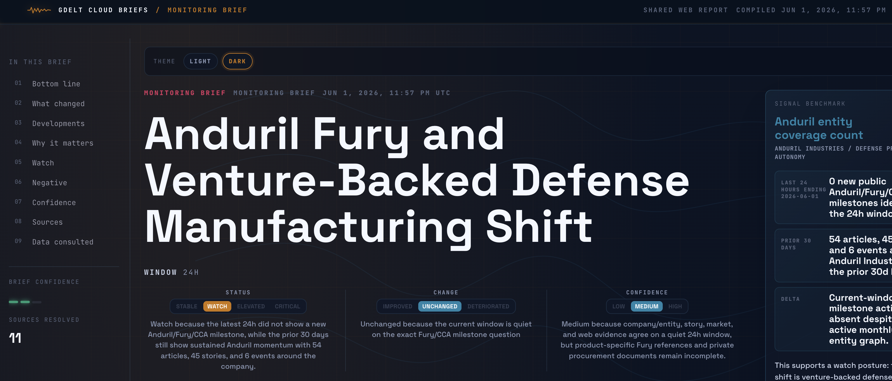 Anduril Fury and Venture-Backed Defense Manufacturing Shift — Brief web view